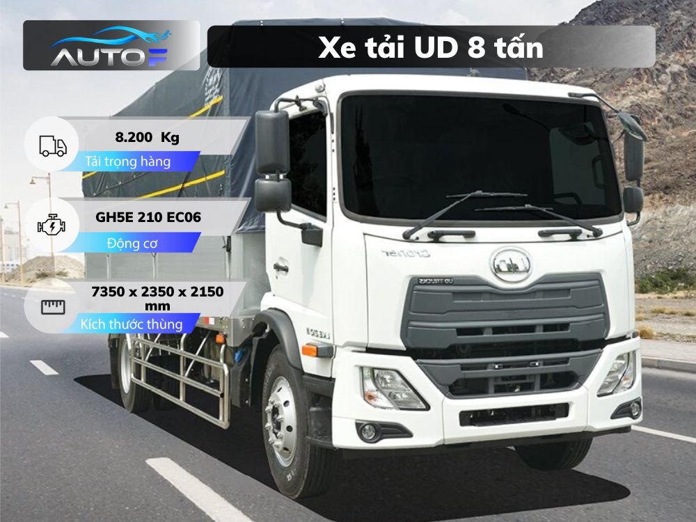 Bảng giá xe tải UD 8 tấn